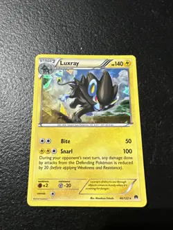 Luxray 46/122 XY Breakpoint Ultra Rare Cracked Ice Holo Pokemon Card - Image 1