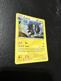 Luxray 46/122 XY Breakpoint Ultra Rare Cracked Ice Holo Pokemon Card - Image 3