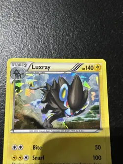 Luxray 46/122 XY Breakpoint Ultra Rare Cracked Ice Holo Pokemon Card - Image 4