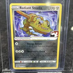 Radiant Steelix 124/196 Prize Pack Series Cards Holo - Authentic Near Mint - Image 1