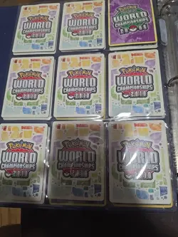 Pokemon TCG Binder Collection lot of 59 World Championship Cards Various Years - Image 4