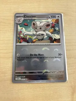 Cinccino 076/086 Poke Ball Reverse Holo Black Bolt Pokemon Card - Image 1