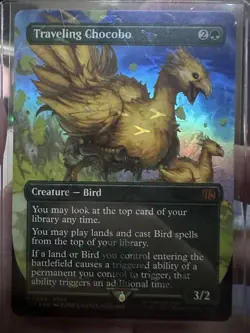 Traveling Chocobo (Borderless) (Chocobo Track Foil) Final Fantasy Foil - Image 1