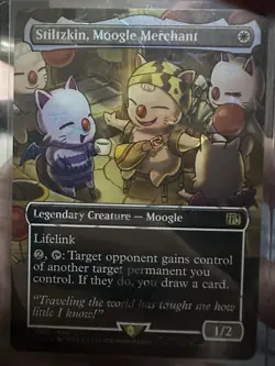 Stiltzkin, Moogle Merchant (Borderless) (Chocobo Track Foil) Final Fantasy Foil - Image 1