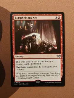 MTG Blasphemous Act x1 NM from Commander: Duskmourn: House of Horror - Image 1