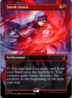MTG - Sneak Attack (Anime Borderless) (79) - WOT - Regular - Image 1