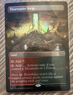 Thornspire Verge (Borderless) Duskmourn: House of Horror Foil - Image 1