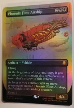 Phoenix Fleet Airship Borderless FOIL Avatar The Last Airbender MTG NM - Image 2