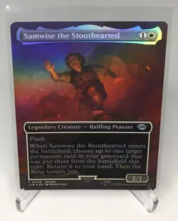 MTG Samwise the Stouthearted Extended Art Foil #449 LOTR Magic the Gathering - Image 1