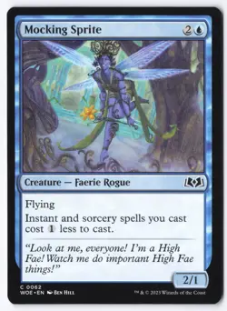Mocking Sprite C Wilds of Eldraine 62 NM - Image 1