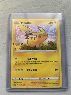 🔥 POKEMON PIKACHU GENERAL MILLS STAMPED 25TH ANNIVERSARY PROMO HOLO HOT NEW 🔥 - Image 1
