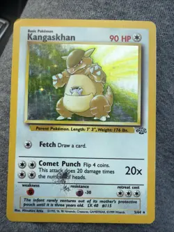Pokemon TCG Kangaskhan Holo Rare Jungle 5/64 - Image 1
