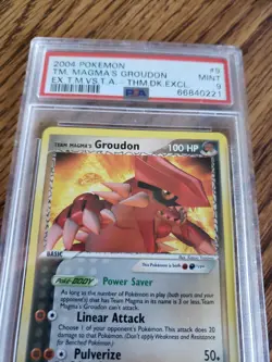 2004 Pokemon Team Magma's Groudon EX T.M. VS T.A. Theme Deck Exclusive PSA MT 9 - Image 2