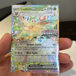 Leafeon ex 6/131 Stamped Pokemon TCG Prismatic Evolutions Promo SEALED - Image 1
