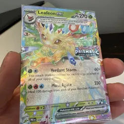Leafeon ex 6/131 Stamped Pokemon TCG Prismatic Evolutions Promo SEALED - Image 3