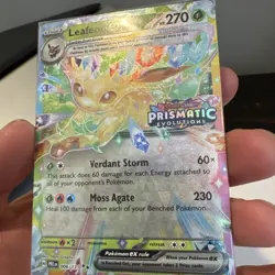 Leafeon ex 6/131 Stamped Pokemon TCG Prismatic Evolutions Promo SEALED - Image 4