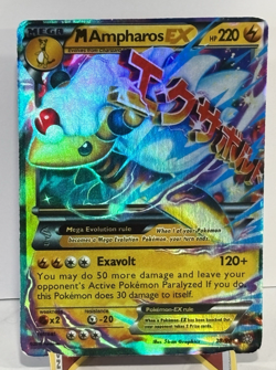 Mega M Ampharos EX 28/98 XY Ancient Origins Pokemon TCG Holo - Image 1