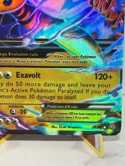 Mega M Ampharos EX 28/98 XY Ancient Origins Pokemon TCG Holo - Image 4