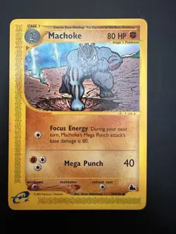 Machoke 38/144 Skyridge Regular Pokemon WoTC TCG Moderately Played - Image 1