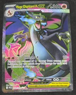 Mega Charizard X Ex 109/94 Ultra Rare Full Art Phantasmal Flames Pokemon Tcg - Image 1