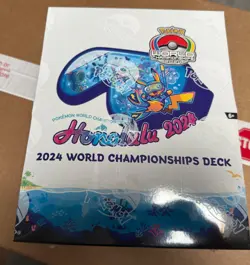 Pokemon TCG 2024 World Championships DECK DISPLAY BOX Factory Sealed 8 DECKS - Image 1