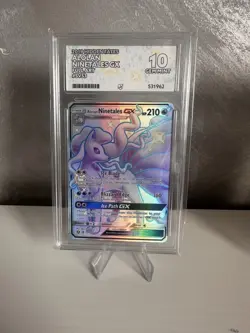 Pokemon TCG Alolan Ninetales GX Hidden Fates SV53/SV94 Ace 10 - Image 1