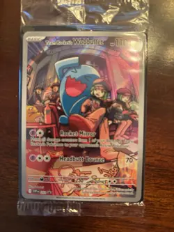 Team Rocket’s Wobbuffet SVP 203 Pokemon Scarlet & Violet Black Star Promo Sealed - Image 1