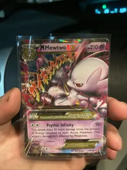 M Mewtwo EX 64/162 - XY BreakThrough Ultra Rare Holo Pokemon TCG LP VLP - Image 1