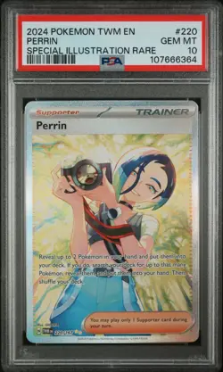 2024 Pokemon Twilight Masquerade Perrin #220 SIR PSA 10 GEM MINT - Image 1