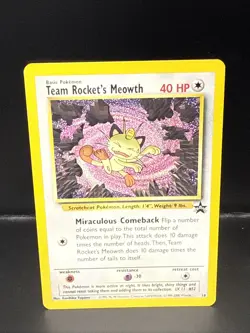 Pokemon - Black Star Promo - Team Rocket's Meowth - #18 S - Image 2