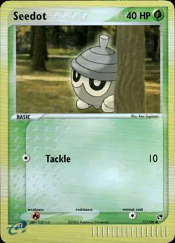 Vintage Wotc Pokemon Reverse Holo Seedot Sandstorm 77/100 Light Play LP - Image 1