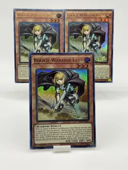 Yu-Gi-Oh! Rookie Warrior Lady GFP2-EN043 Ultra Rare 1st Ed. X3 (Play Set) - Image 1