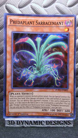| Yugioh Predaplant Sarraceniant FUEN-EN001 Super Rare NM 🔥 | - Image 1