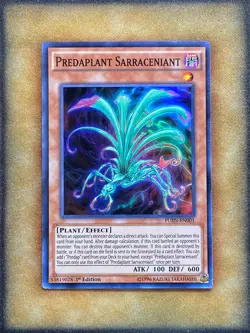Yugioh Predaplant Sarraceniant FUEN-EN001 Super Rare 1st Ed NM - Image 1