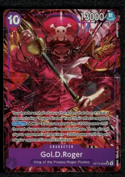 Gold Roger Alt Art OP13-064 Carrying On His Will English One Piece TCG NM - Image 1