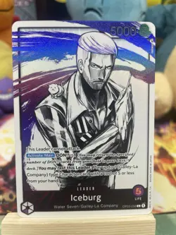 Iceburg (Alternate Art) Leader One Piece Pillars of Strength OP03-058 - NM - Image 1