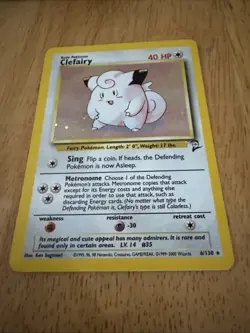 Clefairy 5/102 - 1999 Base Set Holo Rare Pokemon Card - Image 2