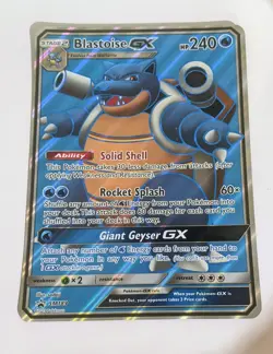Blastoise GX SM189 Jumbo Black Star Promo - Full Art Ultra Rare Pokemon Card NM - Image 1