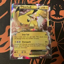 Pokemon Pikachu TCG EX XY84 Black Star Promo 2015 Holo Card LP - Image 1