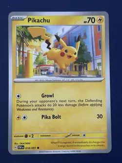 Pokemon TCG Pikachu Collection of 3 Cards NM Condition Free Shipping - Image 3