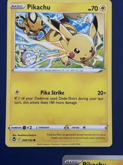 Pokemon TCG Pikachu Collection of 3 Cards NM Condition Free Shipping - Image 4