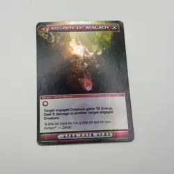 Chaotic 185/232 Melody of Malady Super Rare Holo Mugic Card - Image 1
