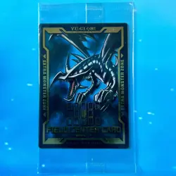 YuGiOh! Card "Red-Eyes Black Dragon" - FIELD CENTER CARD - SEALED PLASTIC MINT - Image 1