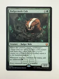 Badgermole Cub MTG Magic the Gathering Card NM Near Mint TLA - Image 1