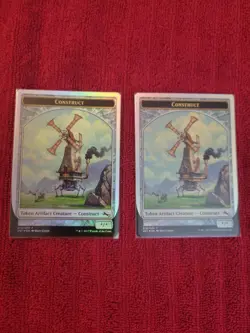 2x Construct Token Unstable Foil MTG - Image 1