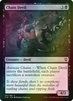 MTG Chain Devil Foil ** Battle for Baldur's Gate ** English (NM) - Image 1