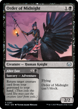 Order of Midnight // Alter Fate [March of the Machine Commander] Magic MTG - Image 1