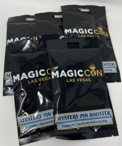 Magic MTG MagicCon Las Vegas Mystery Pin Booster Pack x5 - New Sealed - Image 1
