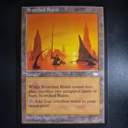 Scorched Ruins - MTG - Weatherlight - Magic: The Gathering - Image 1
