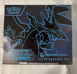 Phantasmal Flames Pokemon Center Exclusive Elite Trainer Box ETB Factory Sealed - Image 1